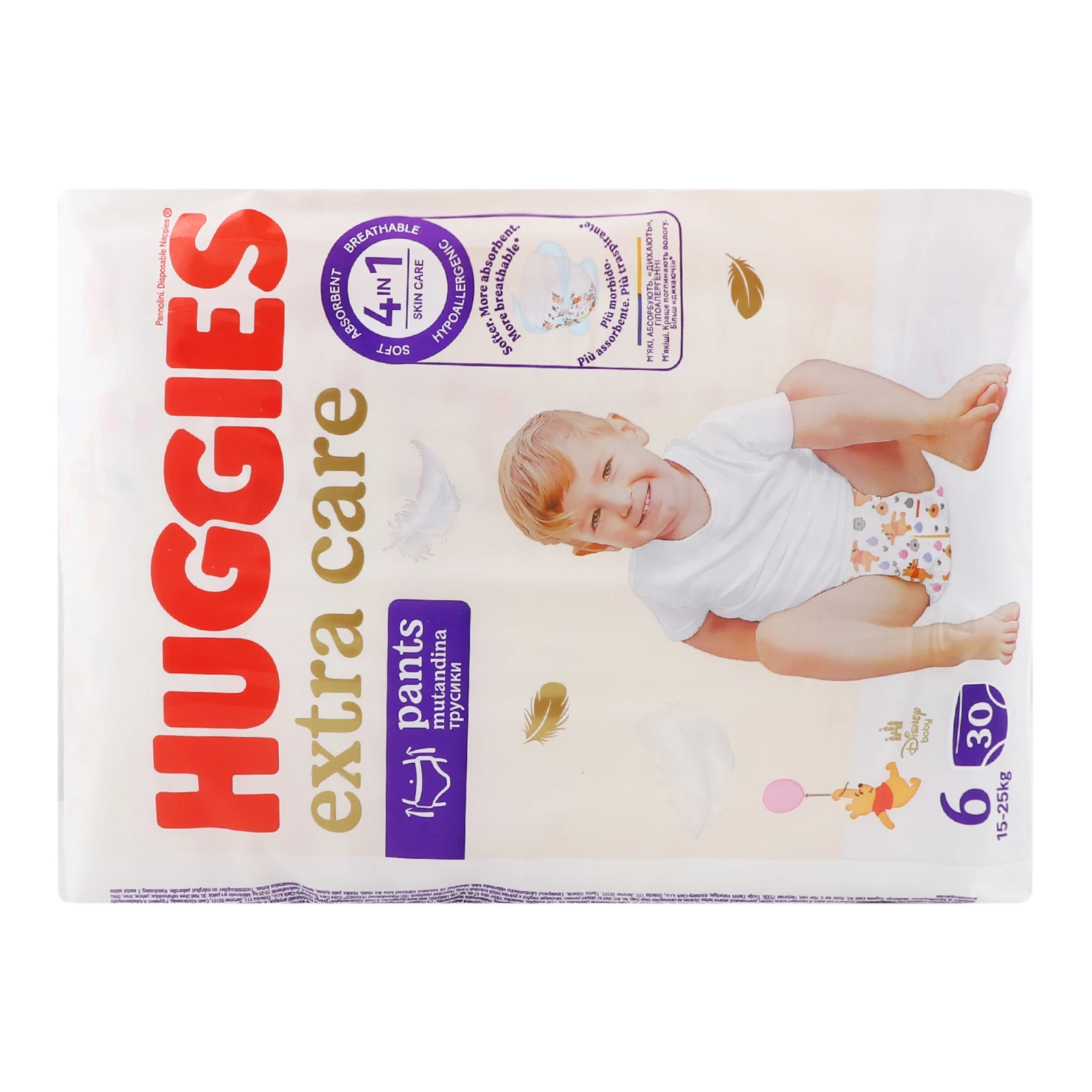 Підгузки-трусики Huggies Elite Soft 6 15-25кг для дітей 30шт Фото №:2