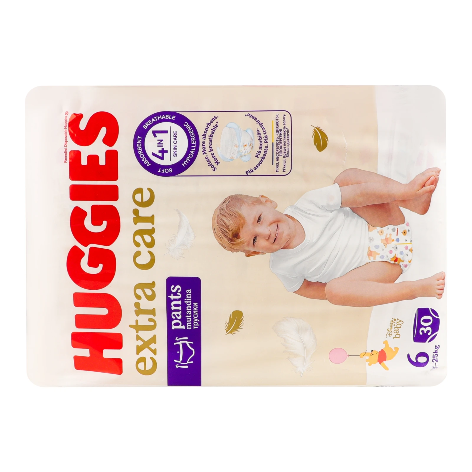 Підгузники-трусики Huggies Elite Soft 6 15-25кг для дітей 30шт/уп Фото №:2