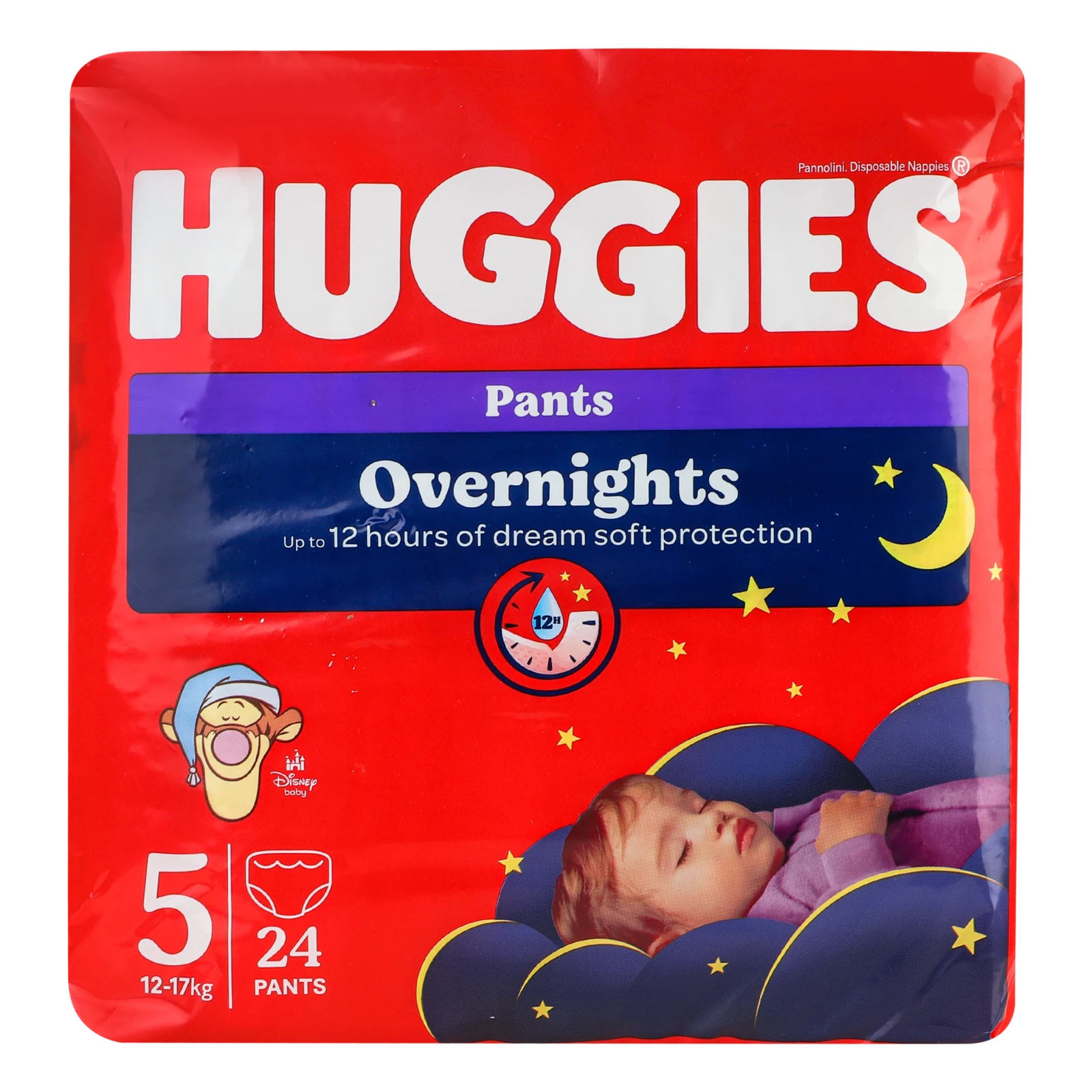 Підгузники-трусики Huggies Pants Overnights 5 12-17кг дитячі 24шт/уп Фото №:1