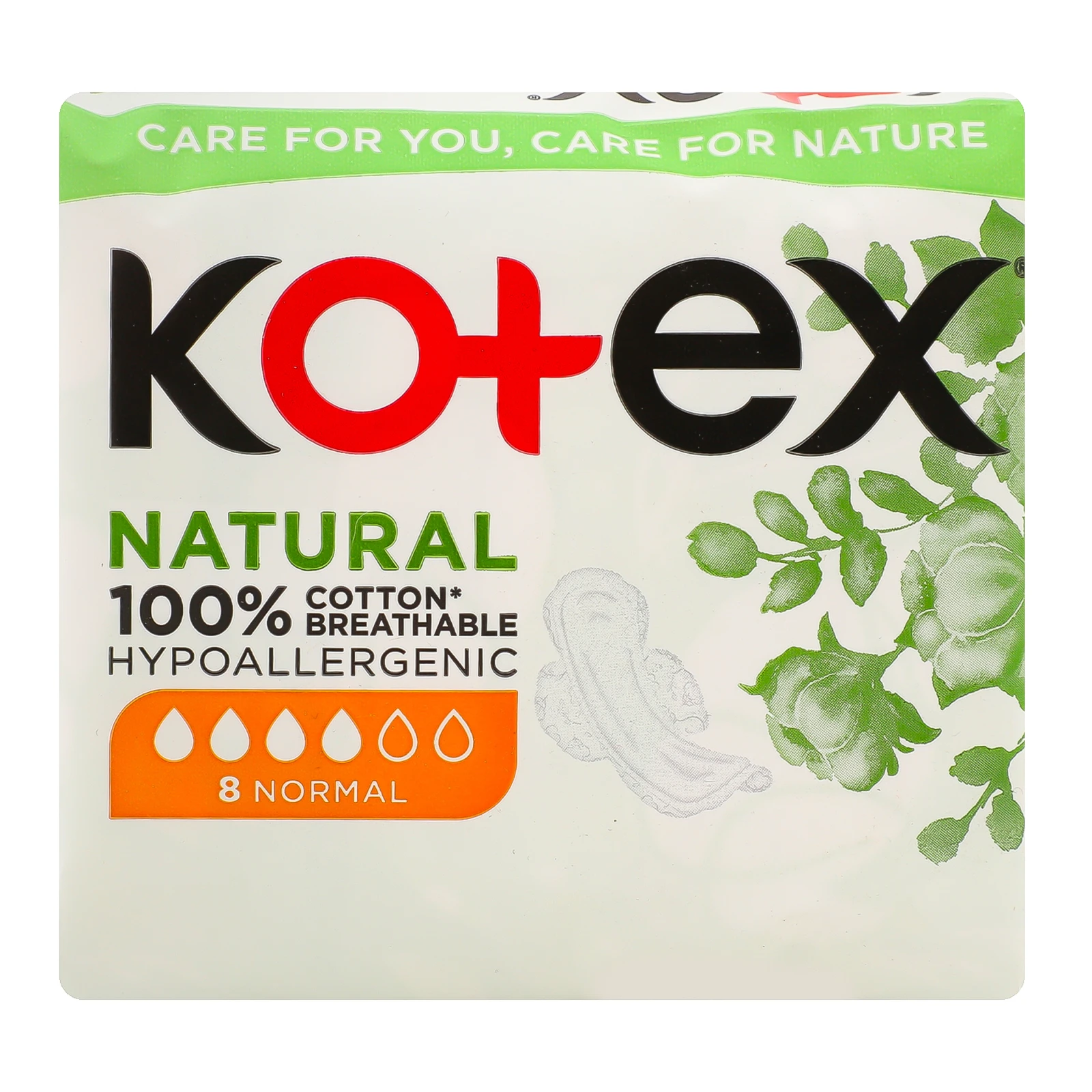 Прокладки Kotex гігієнічні Natural Нормал 8шт фото 2