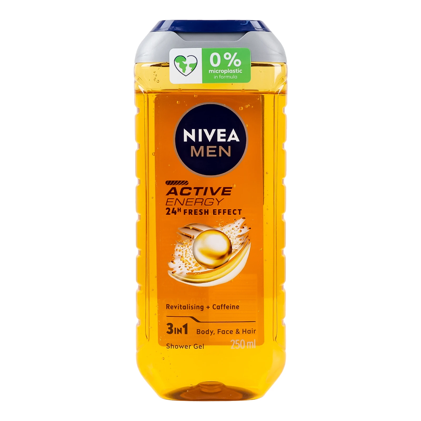 Гель для душу Nivea Men Активна енергія для тіла, обличчя та волосся 250мл Фото навігації №:1