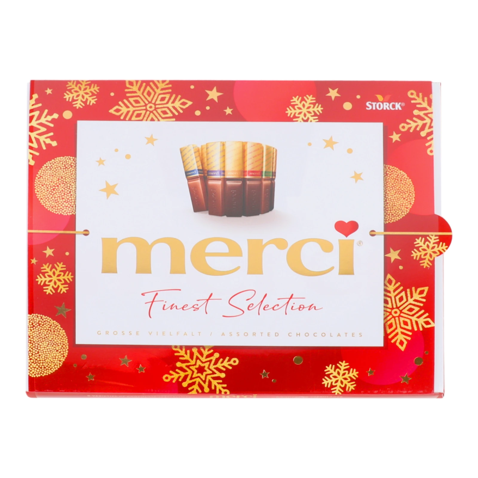 Набір цукерок Merci Finest Selection шоколадних асорті з начинкою і без начинки 250г Фото №:1