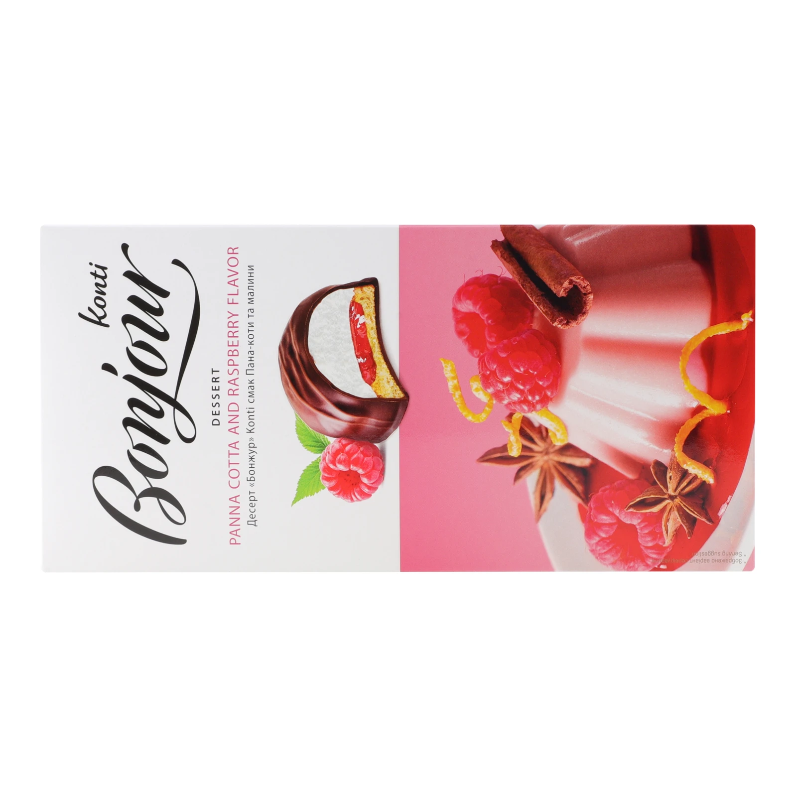 Десерт Bonjour смак Пана-коти та малини 232г Фото №:2