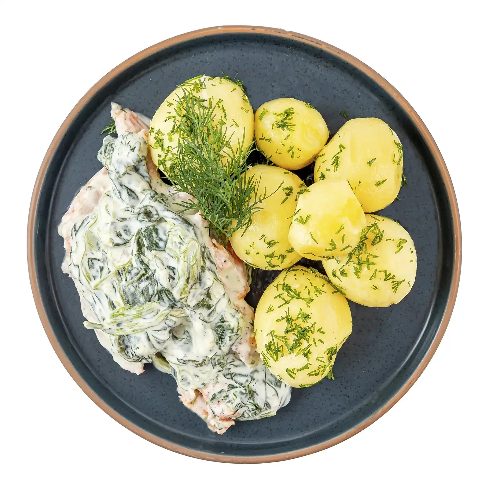 Твій обід № 8 "Картопля з зеленню та лосось зі шпинатом" 350г Фото №:1