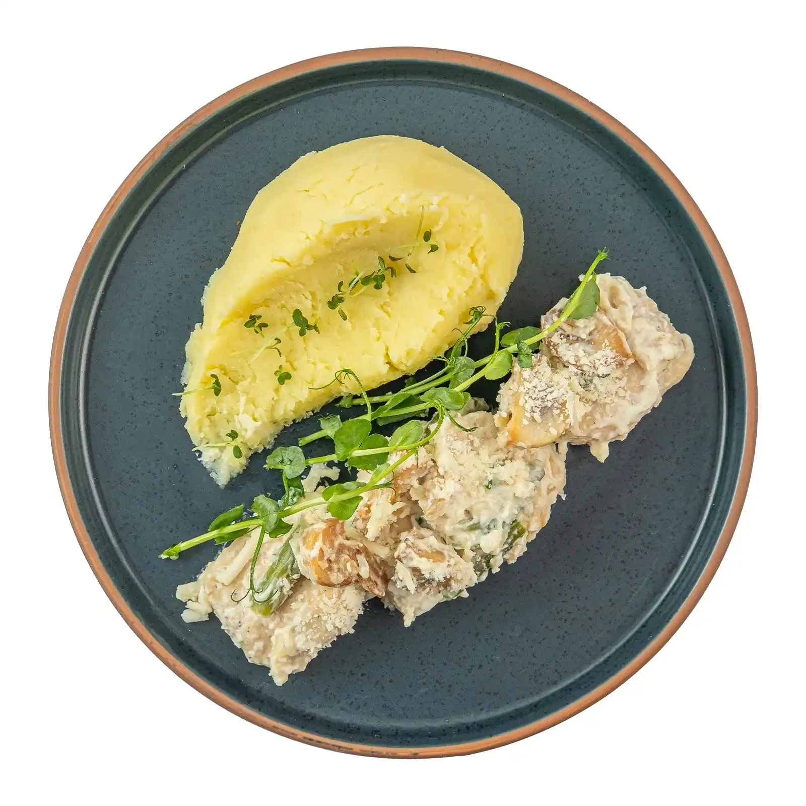 Твій обід Картопляне пюре та філе куряче з грибами 370г Фото №:1