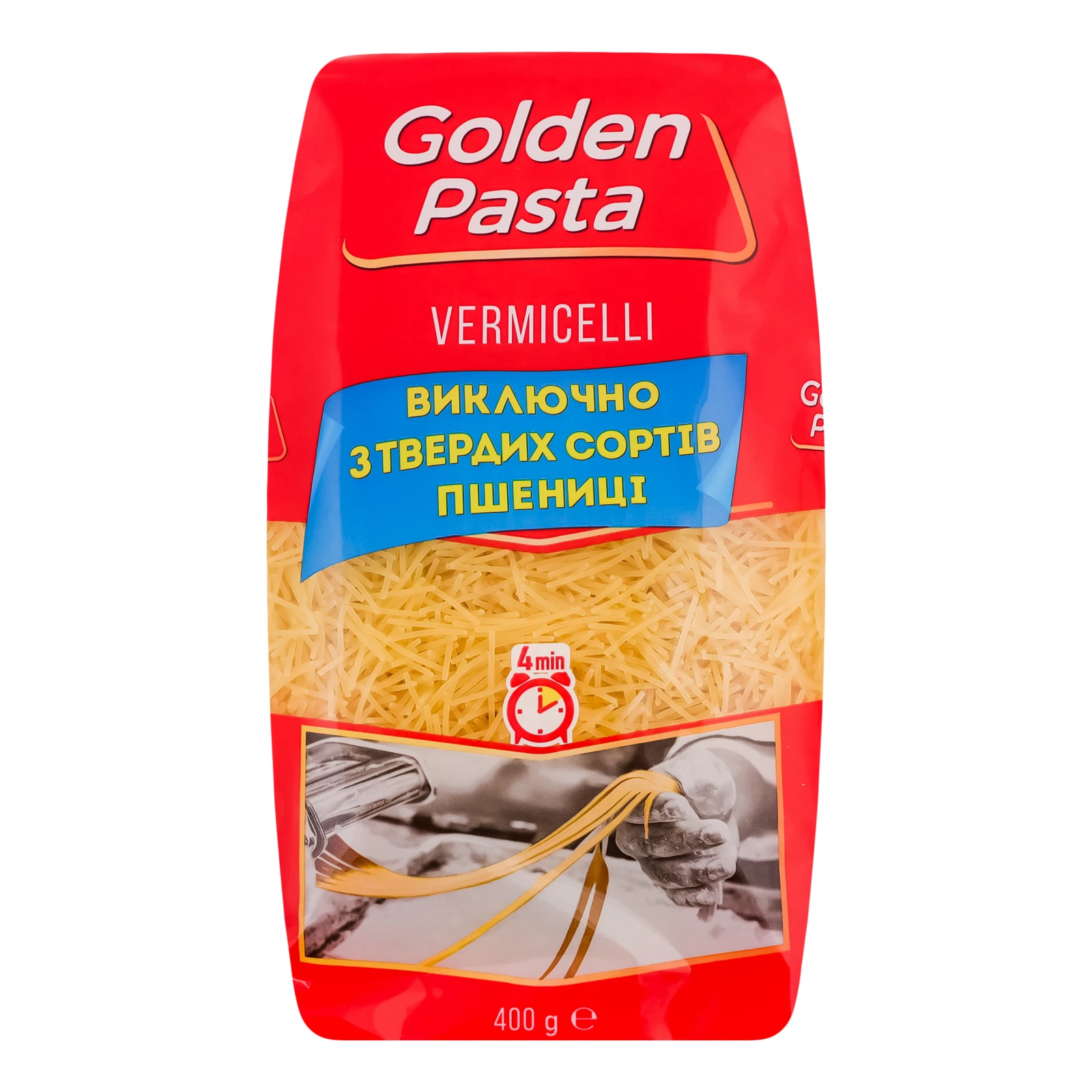 Вироби макаронні Golden Pasta Vermicelli Павутинка 400г Фото №:1