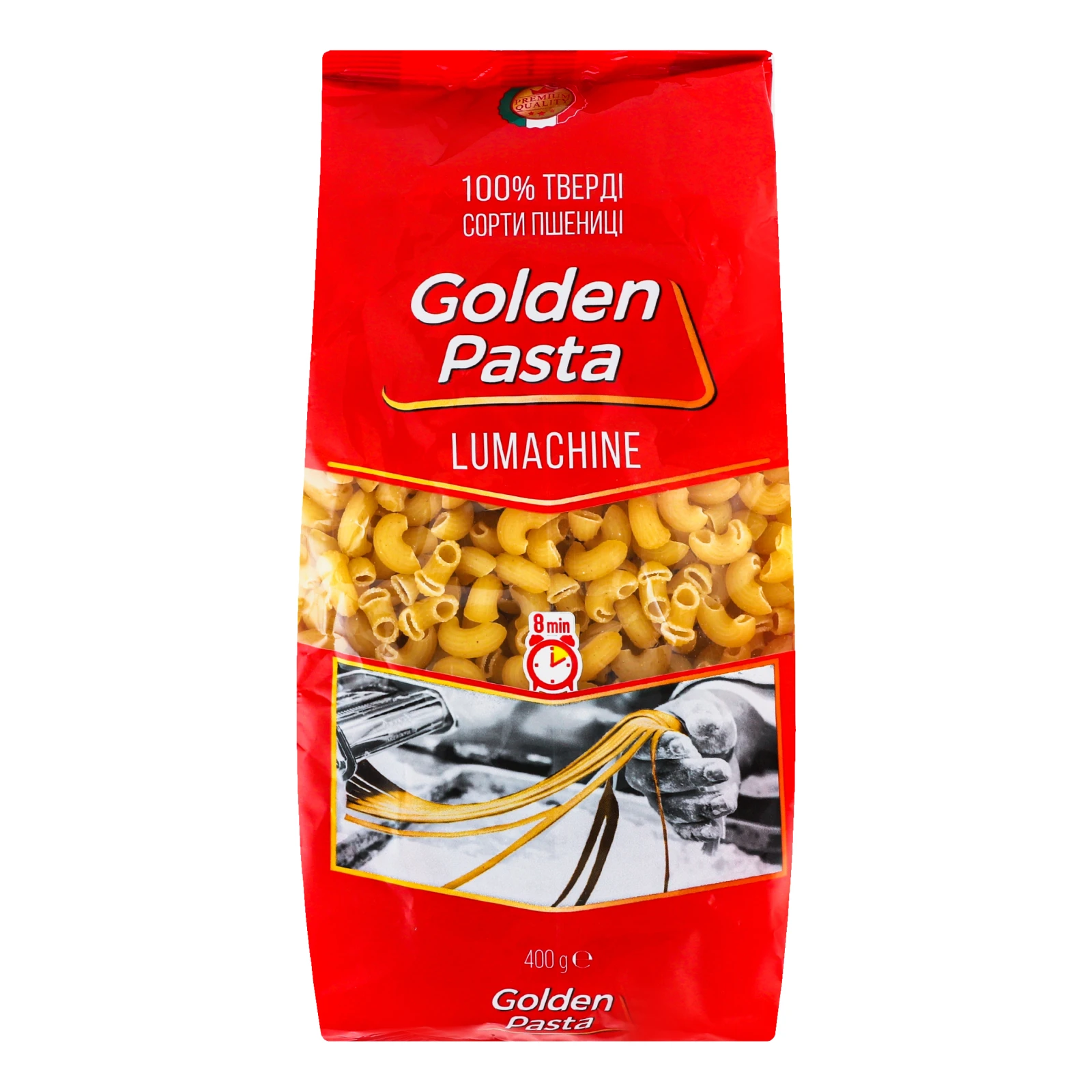 Вироби макаронні Golden Pasta Lumachine Ріжки 400г Фото №:1