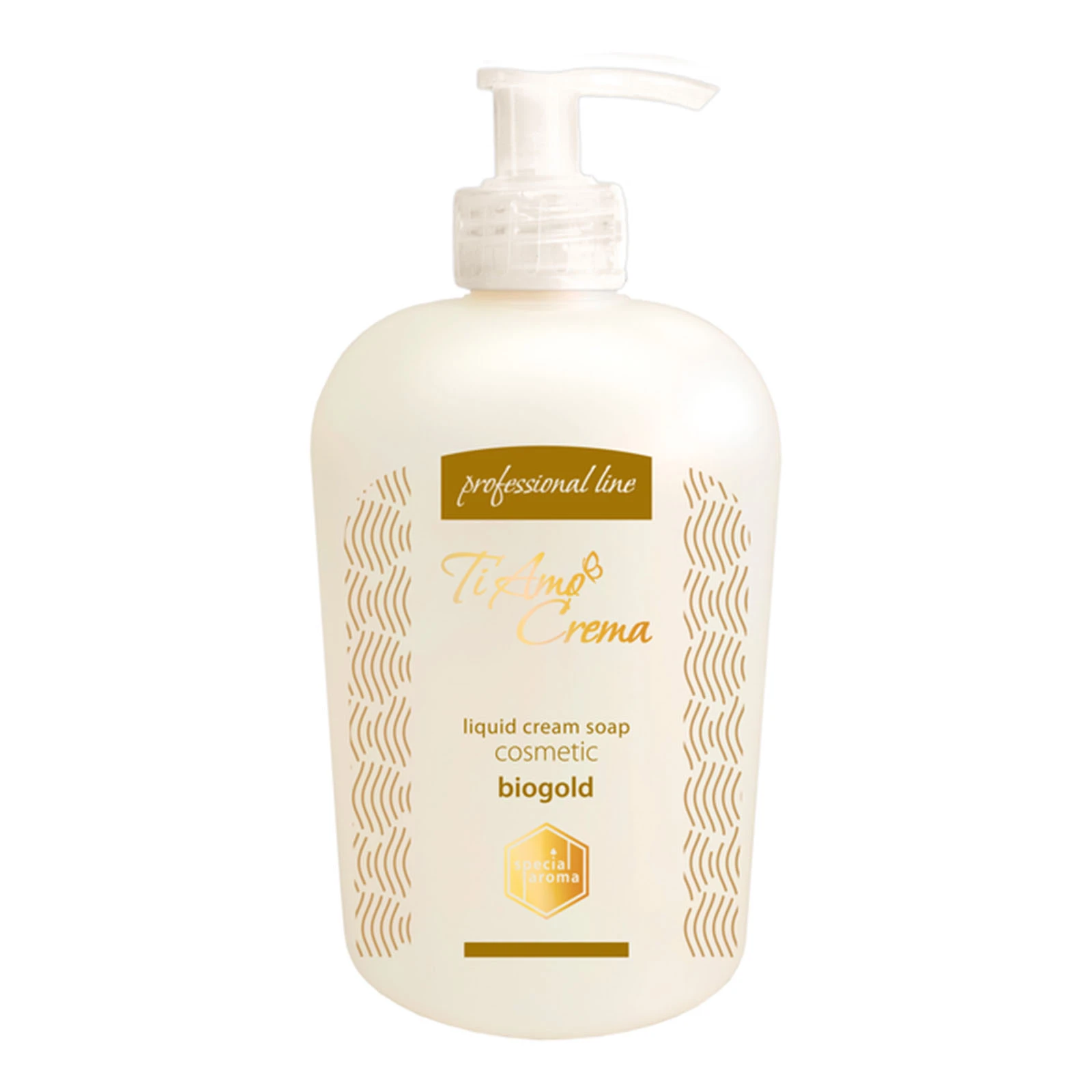 Крем-мило Ti Amo Crema рідке косметичне з біозолотом 450мл