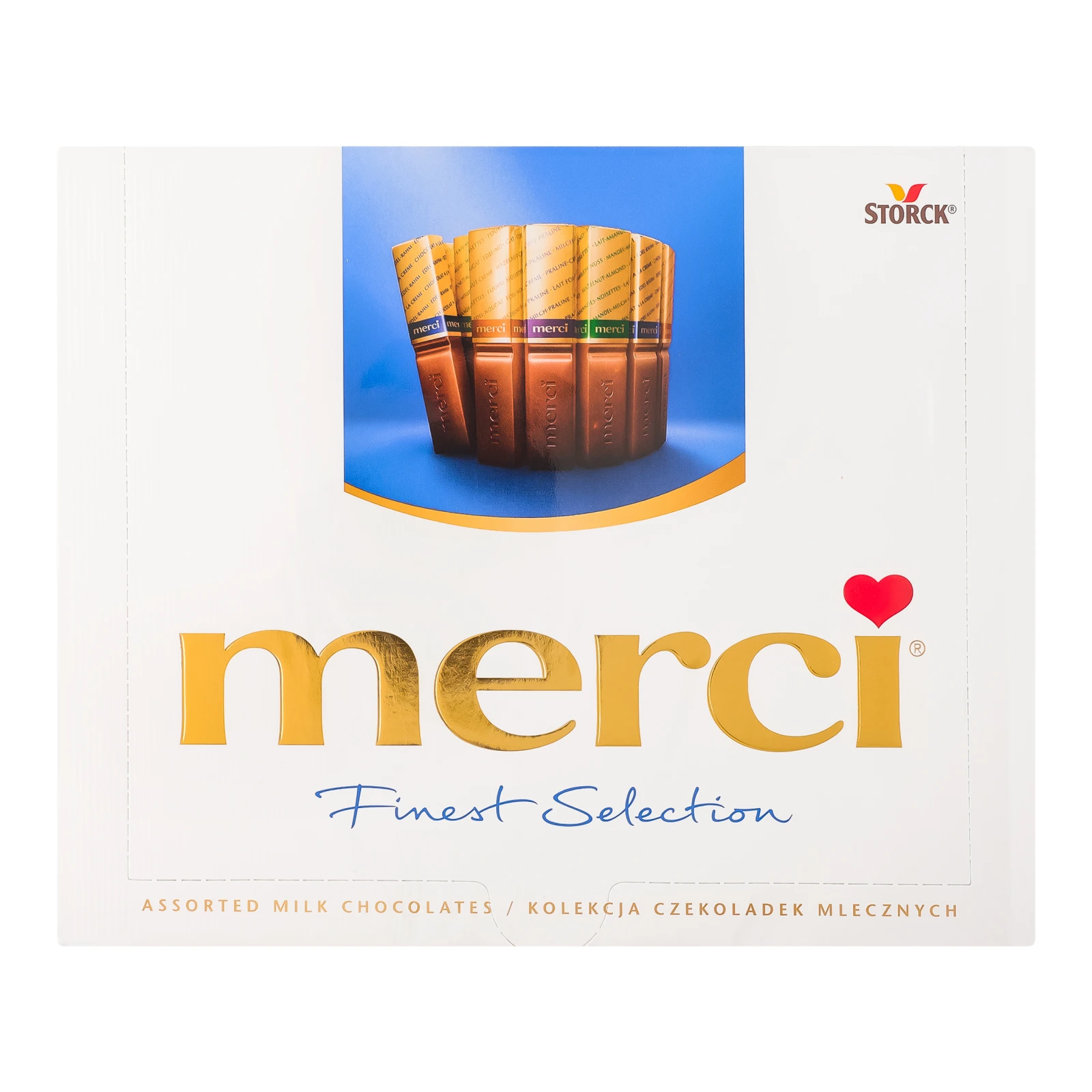 Набір цукерок Merci Finest Selection з молочного шоколаду 250г Фото №:1