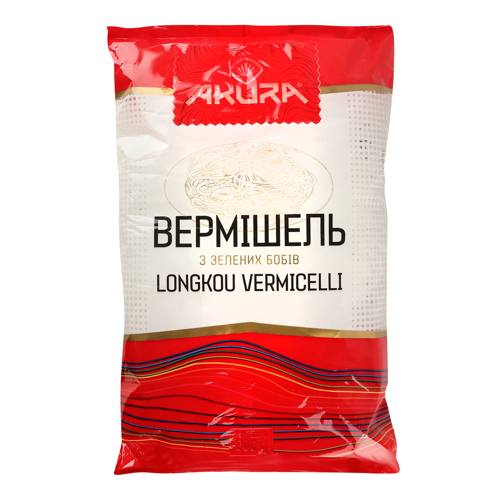 Вермішель Akura Фунчоза з зелених бобів 300г Фото №:1