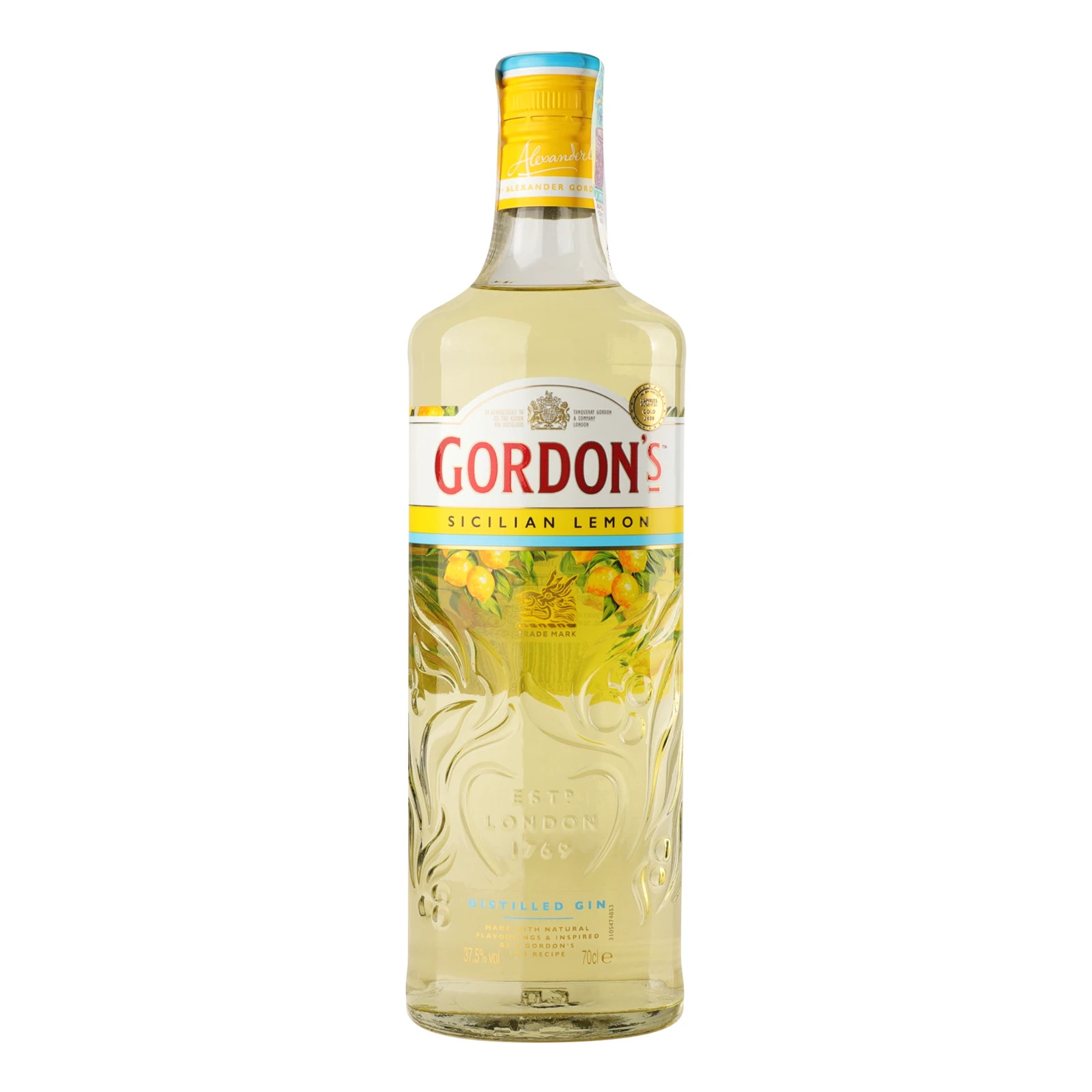Напій алкогольний Gordon's на основі джину Sicilian Lemon 37.5% 0.7л Фото навігації №:1