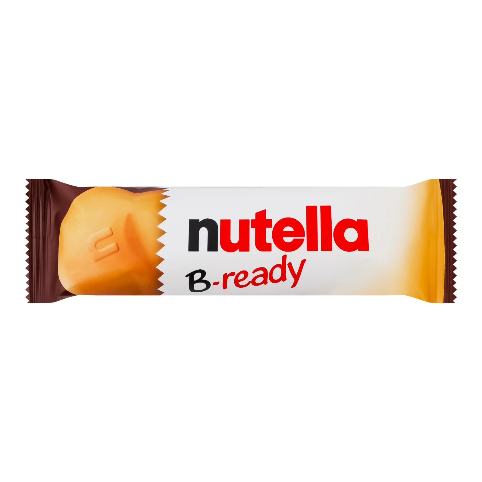 Батончик Nutella B-ready вафельний з начинкою з горіхової пасти з какао та вафельних кульок 22г Фото навігації №:1