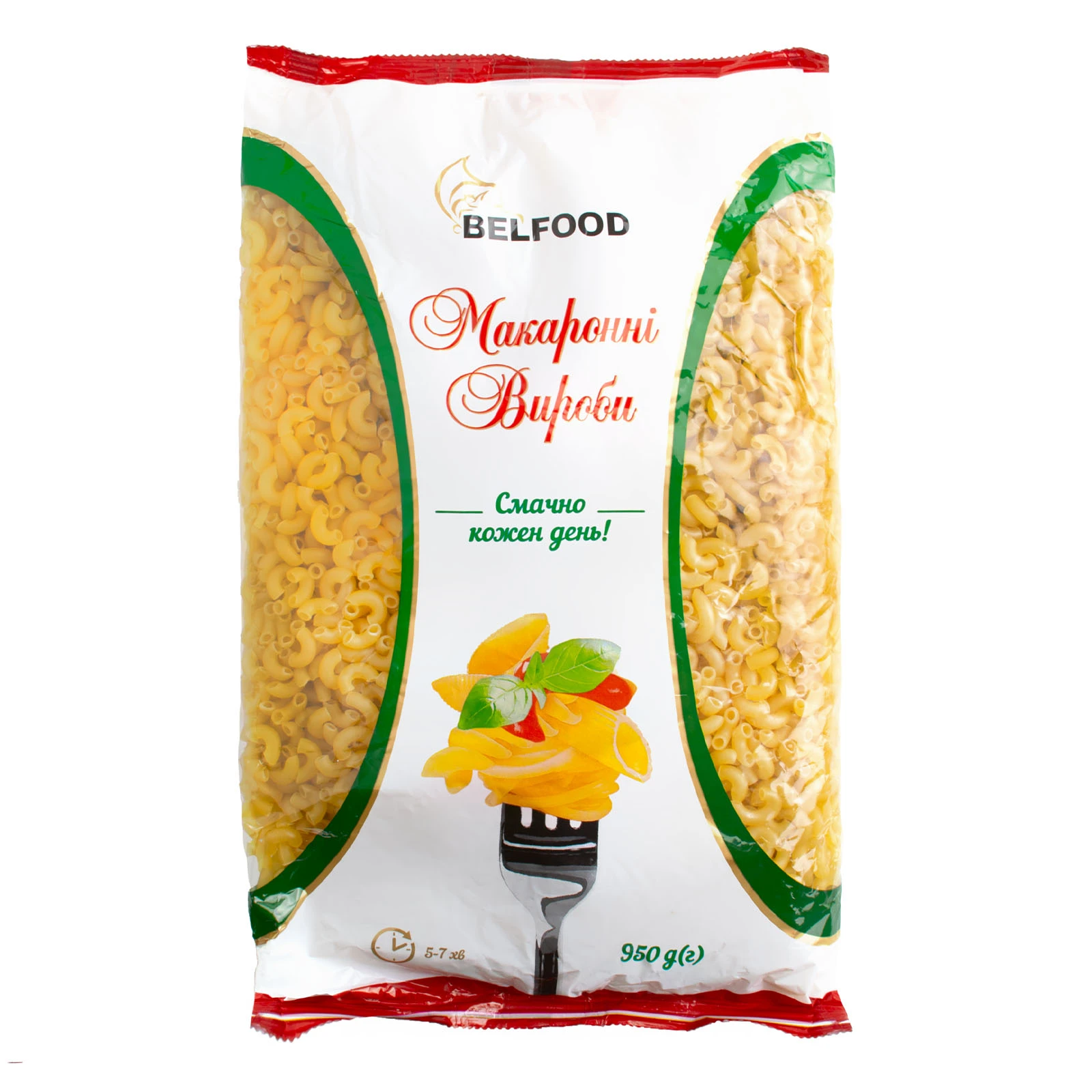 Макарони Belfood 950г ріжка дрібна Фото №:1