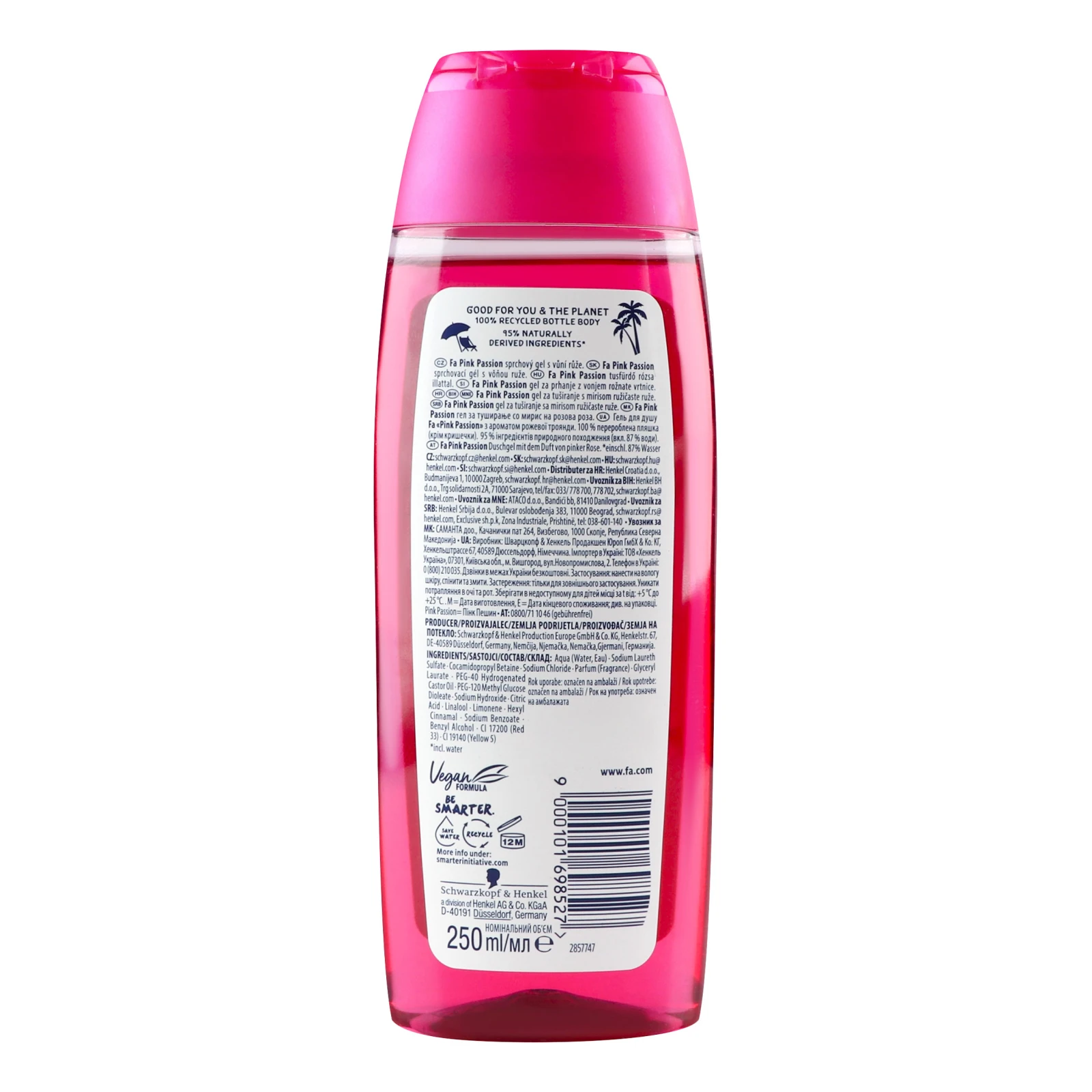 Гель для душу Fa Pink Passion 250мл Фото №:2