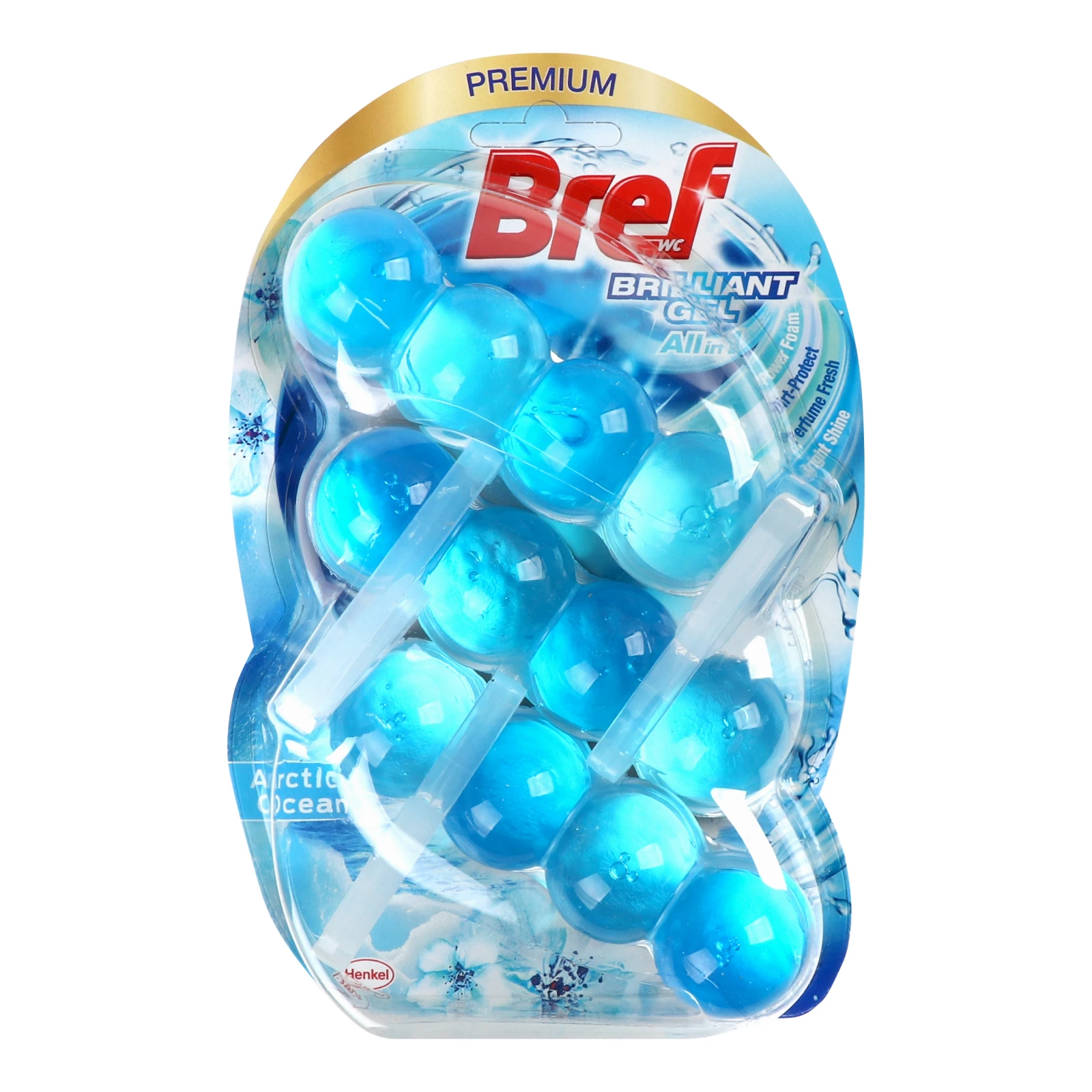 Засіб для чищення Bref Brilliant Gel Arctic Ocean для унітазу 3х42г/уп