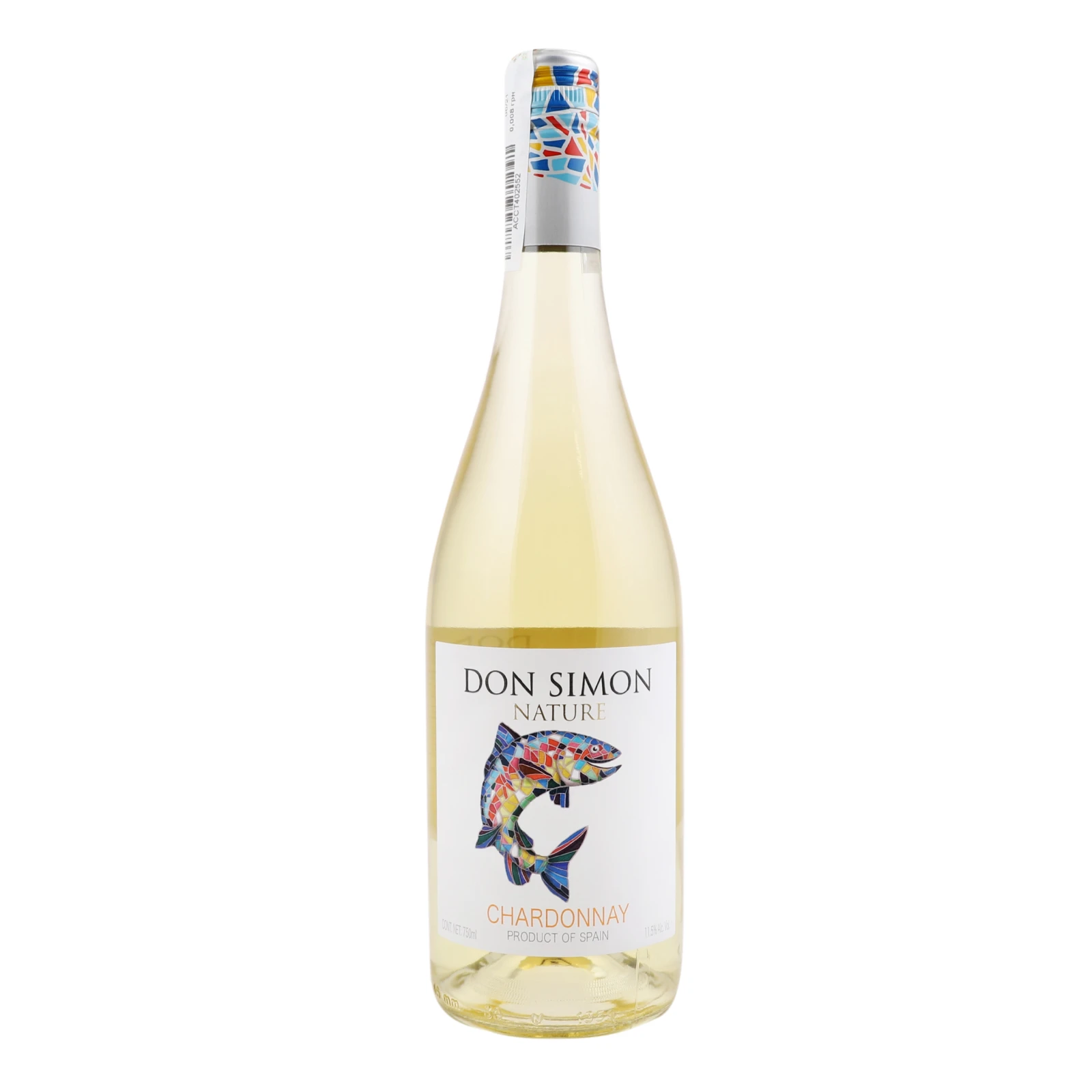 Вино Don Simon 0,75л 11,5% Chardonnay бiле сухе Новинка Фото навігації №:1