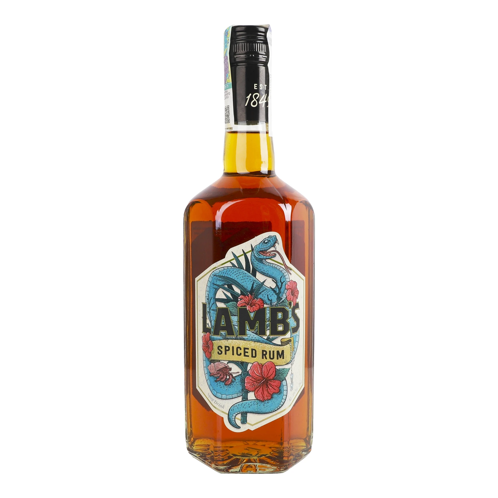 Напій алкогольний Lamb's Spiced на основі рому міцний 30% 0.7л
