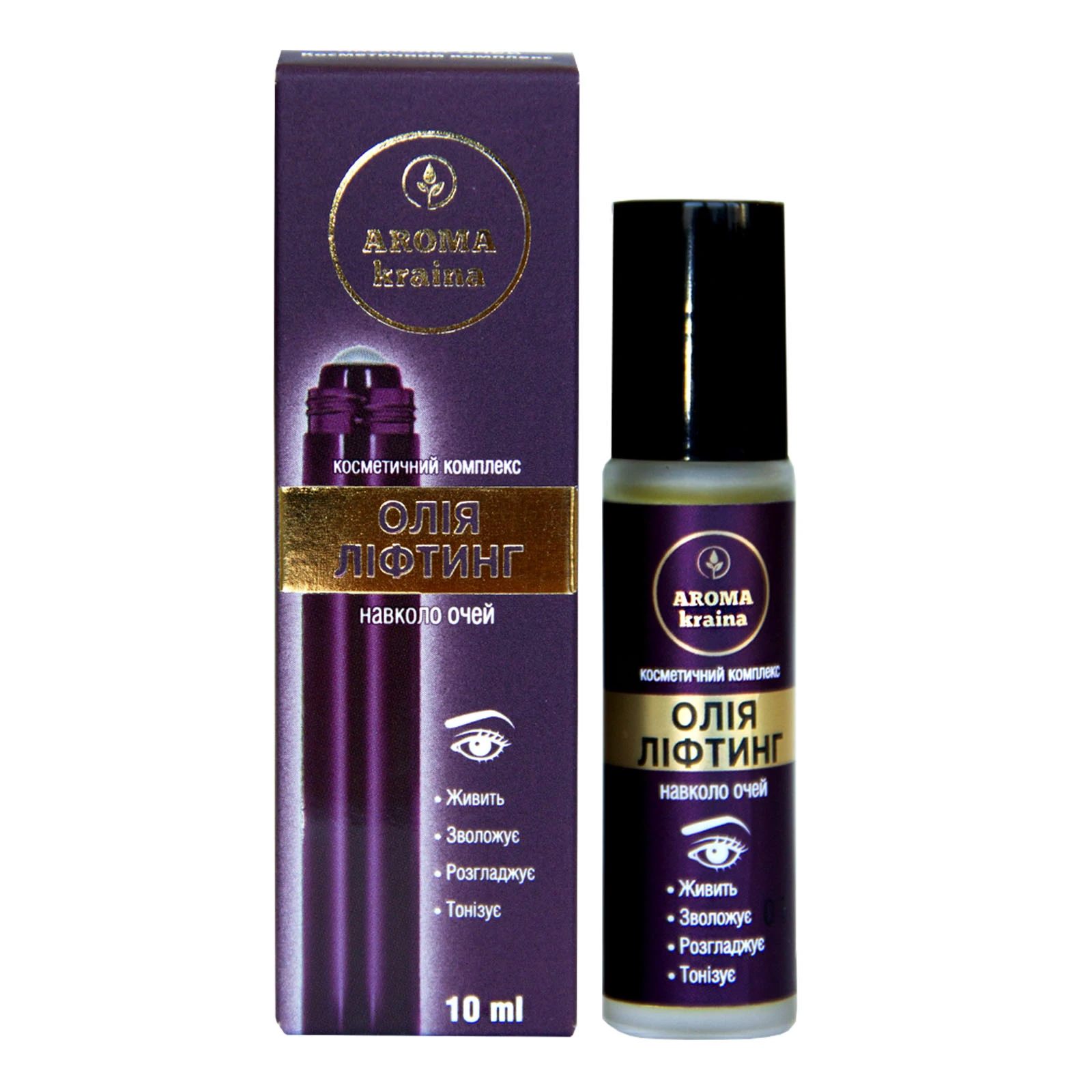 Олія-ліфтинг Aroma kraina косметичний комплекс для шкіри навколо очей 10мл Фото №:1