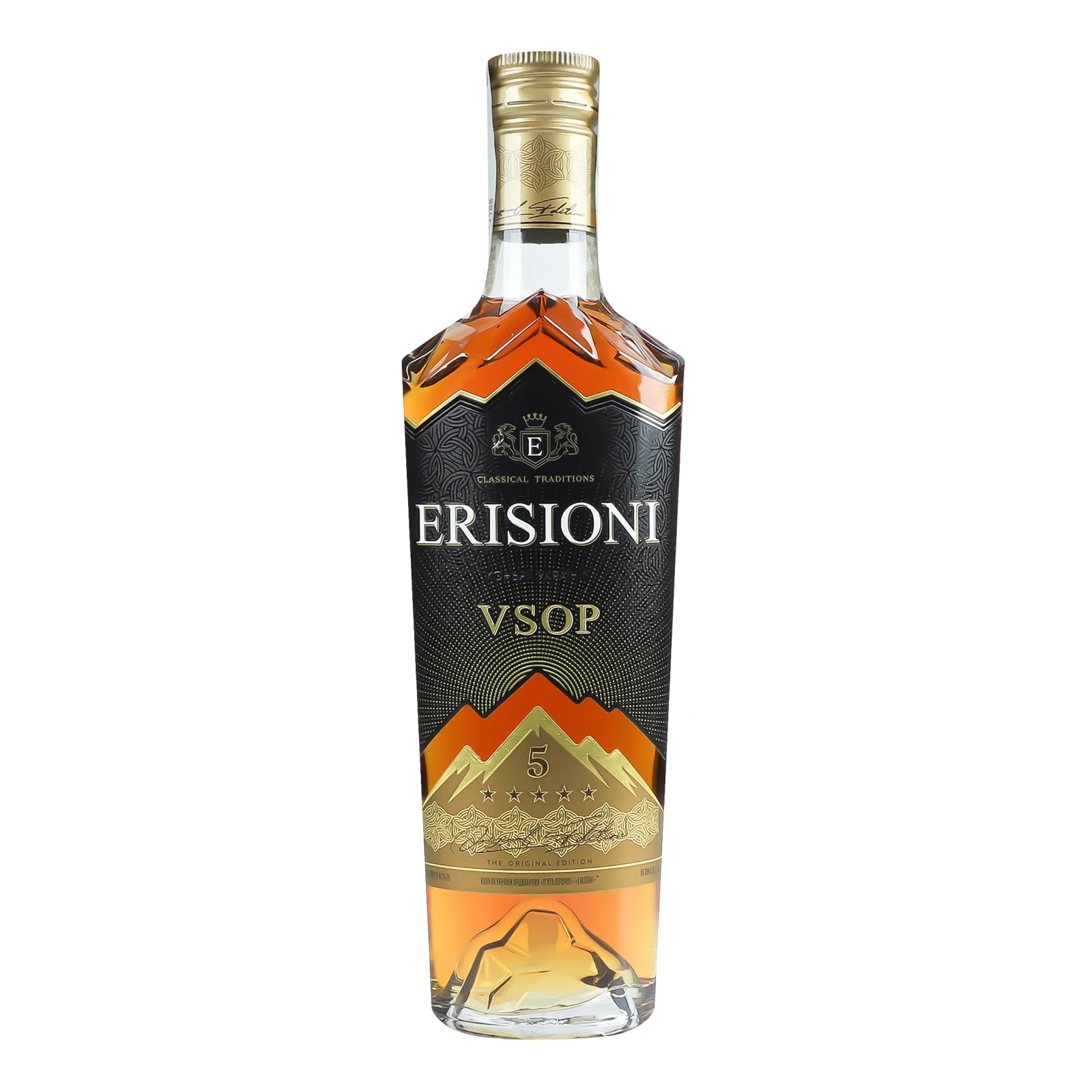 Коньяк Erisioni VSOP 5 зірок ординарний 40% 0.25л Фото №:1