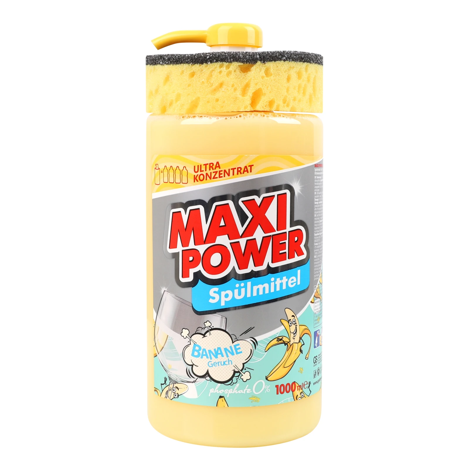 Засіб для миття посуду Maxi Power Banane 1л Фото №:1