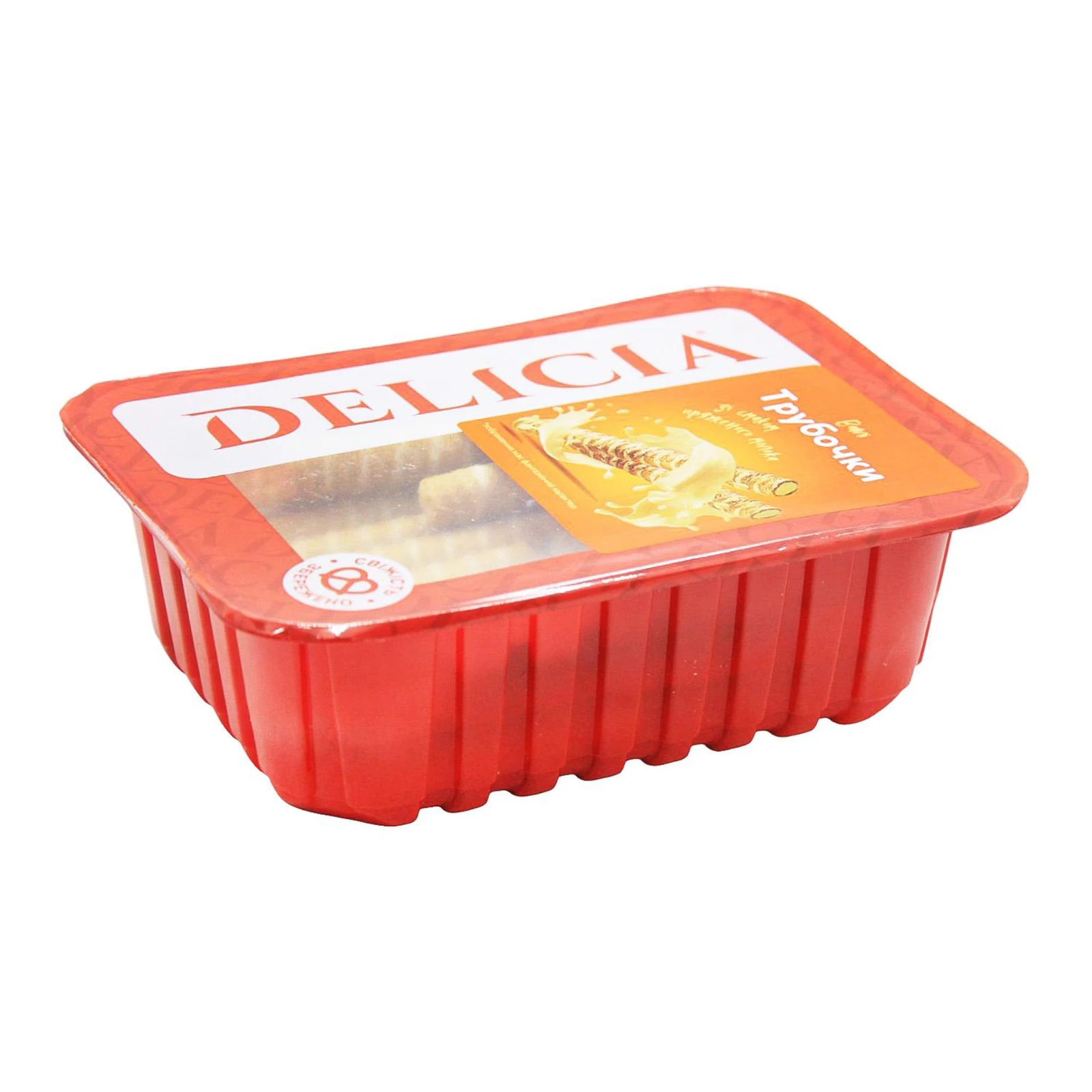 Вафлі Delicia Трубочки зі смаком пряженого молока Фото №:2