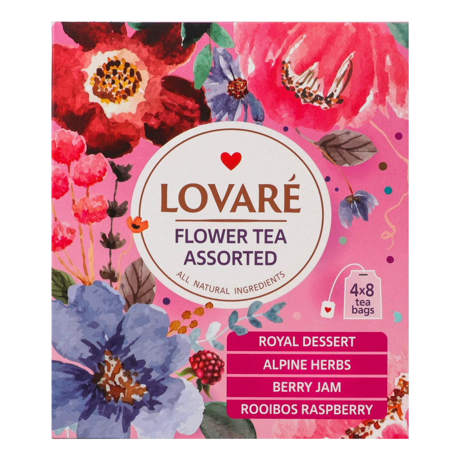 Чай Lovare Асорті квітковий 32х1.5г Фото №:1