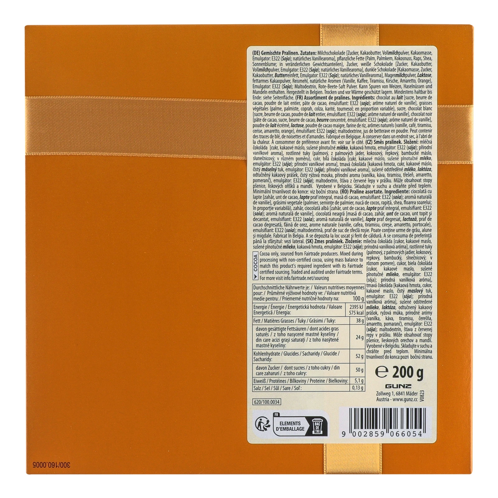 Цукерки Maitre Truffout бельгійські асорті світле 200г Фото №:2