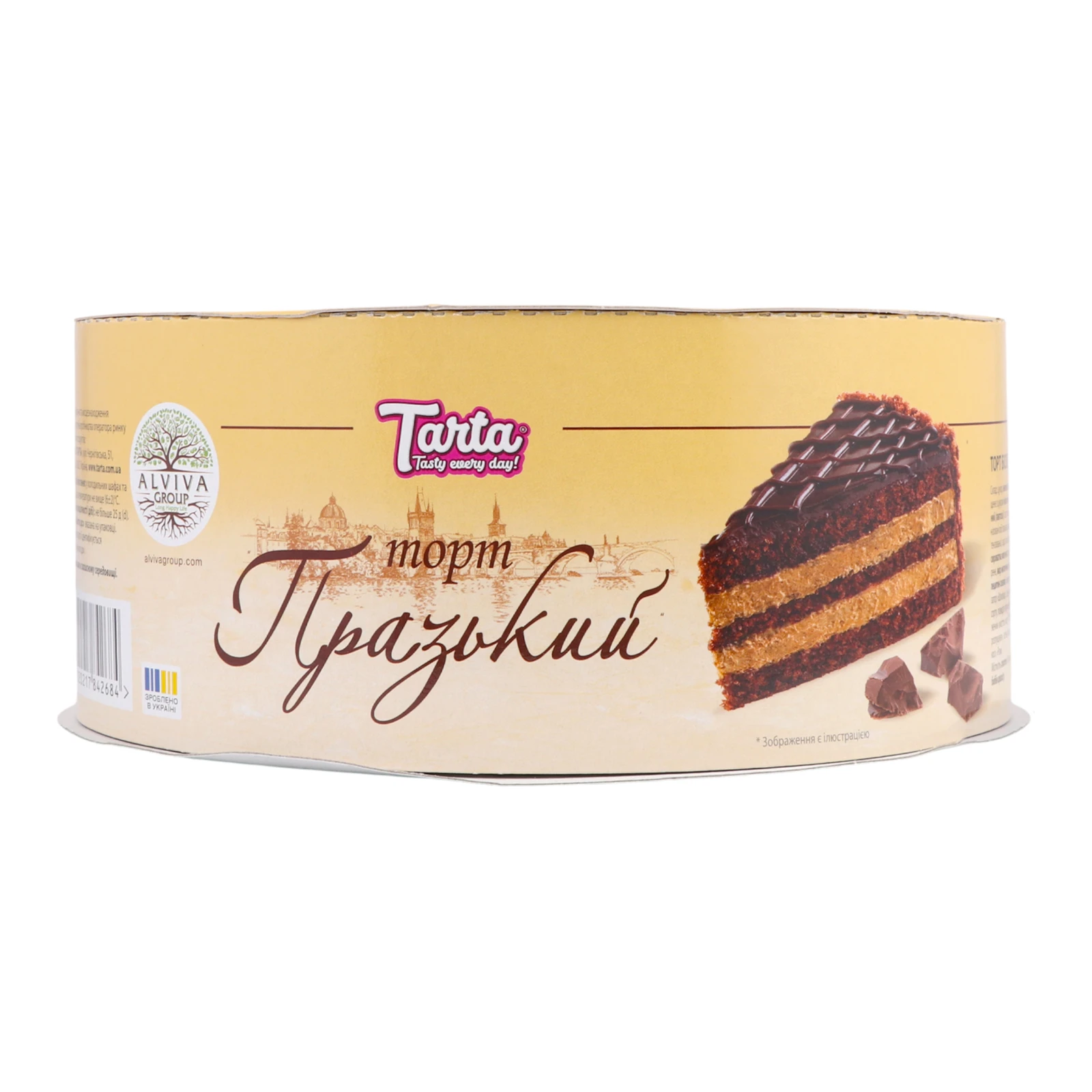 Торт Tarta Празький бісквітний 450г Фото №:1