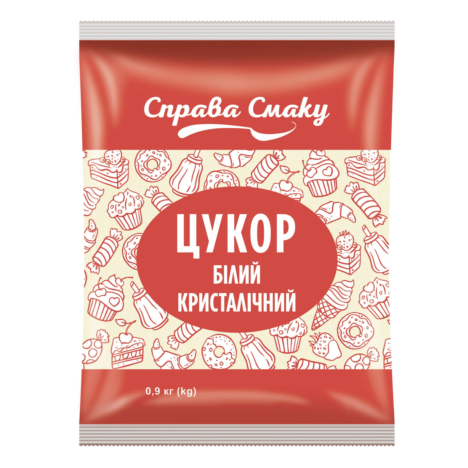 Цукор Справа смаку білий кристалічний 900г Фото навігації №:1