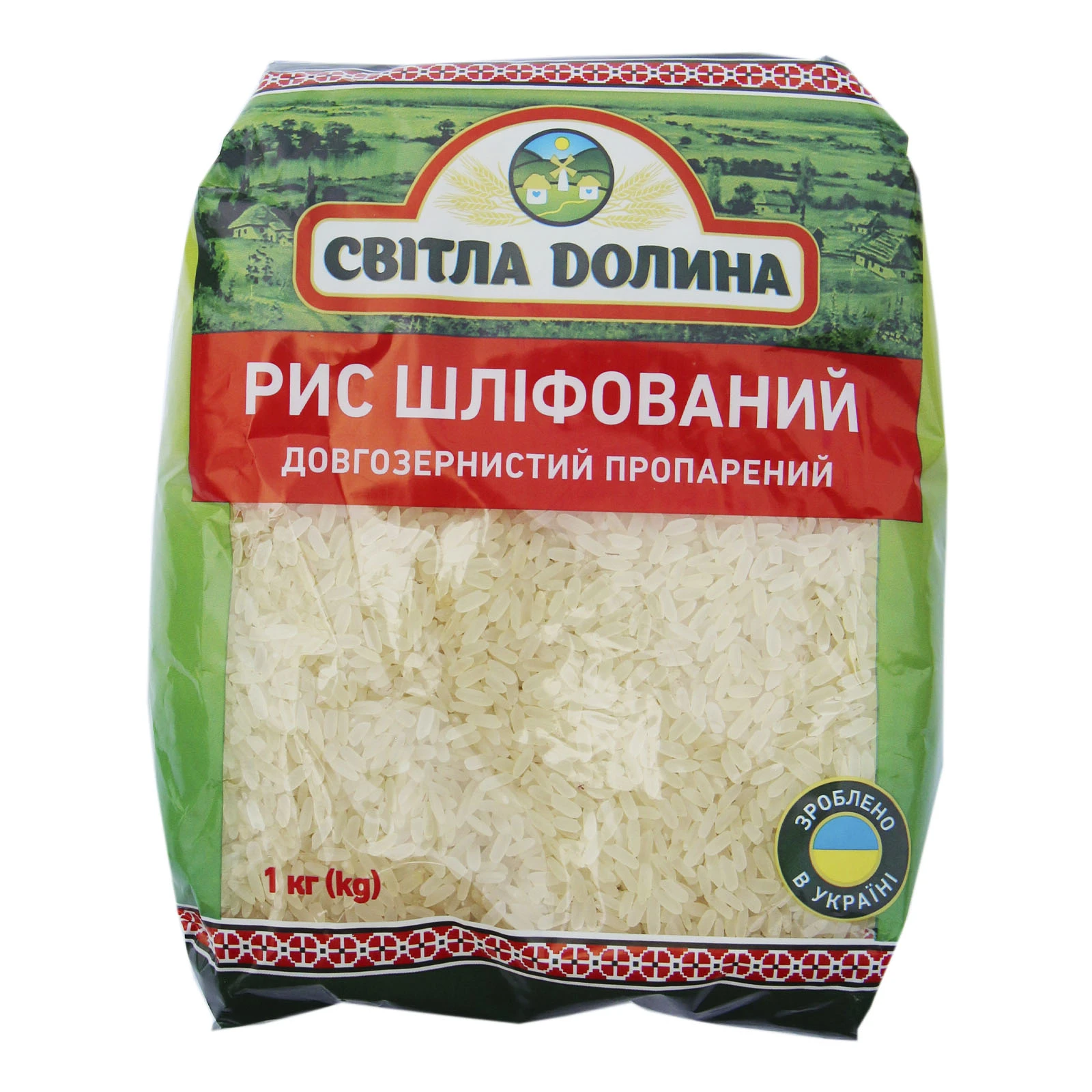 Рис Світла Долина довгозернистий пропарений 1кг
