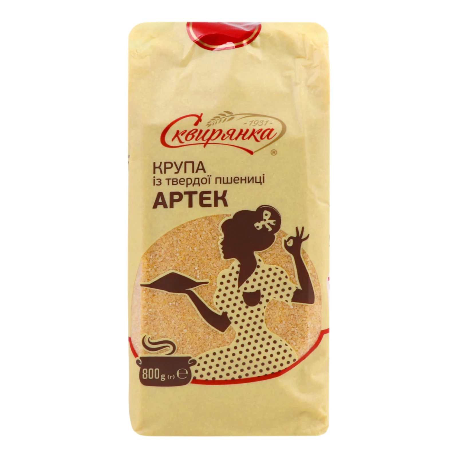Крупа Сквирянка Артек із твердої пшениці 800г Фото №:1