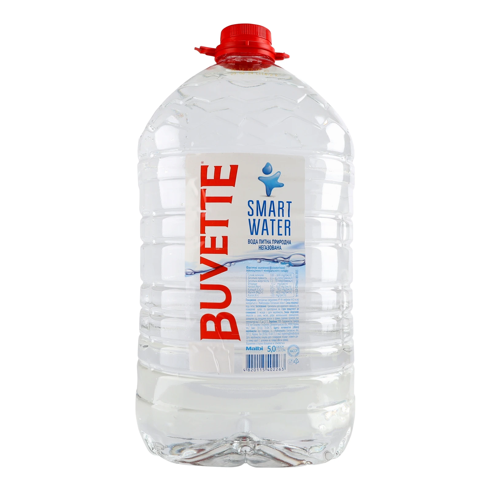 Вода Buvette питна Smart Water природна негазована 5л