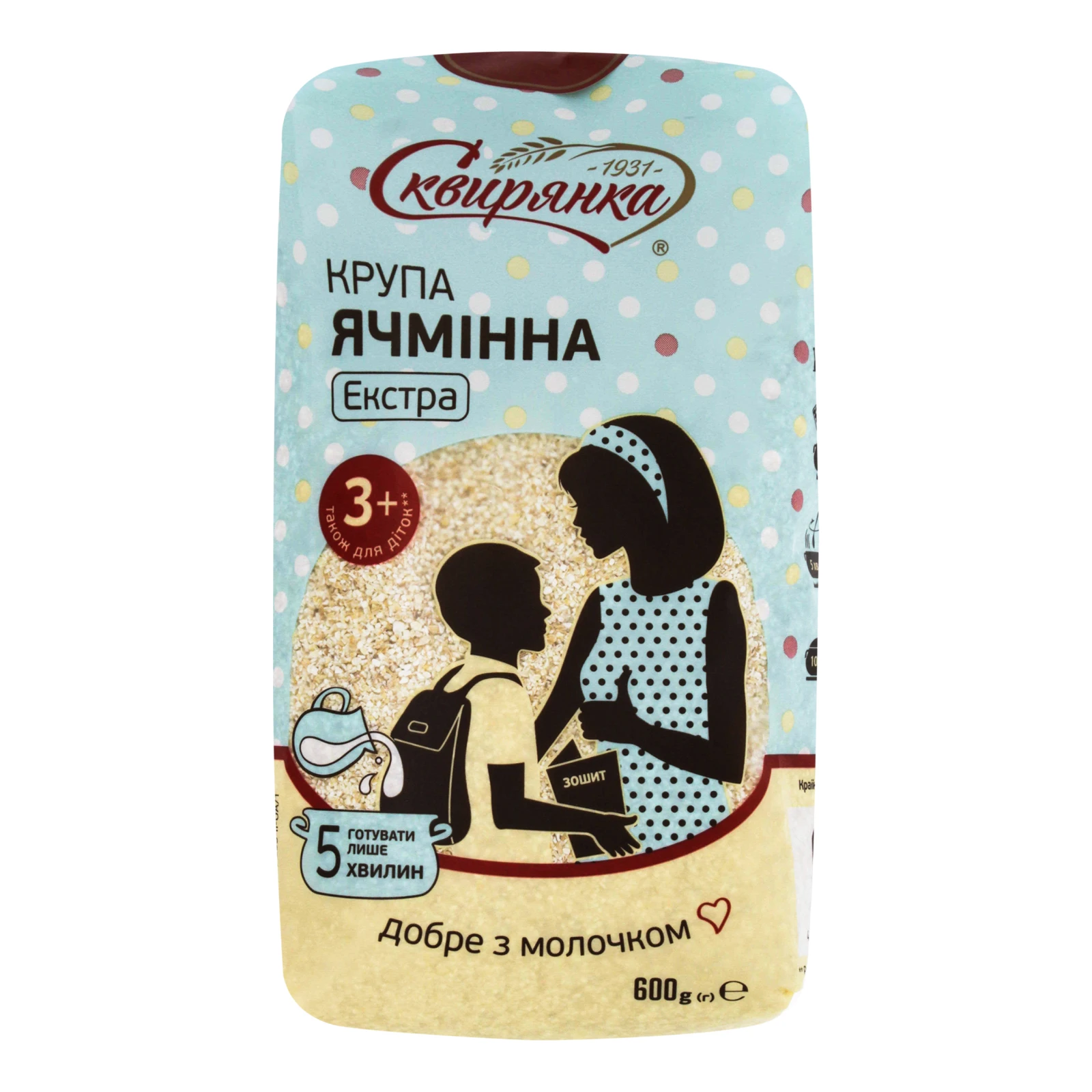 Крупа Сквирянка Екстра ячмінна 600г Фото №:1