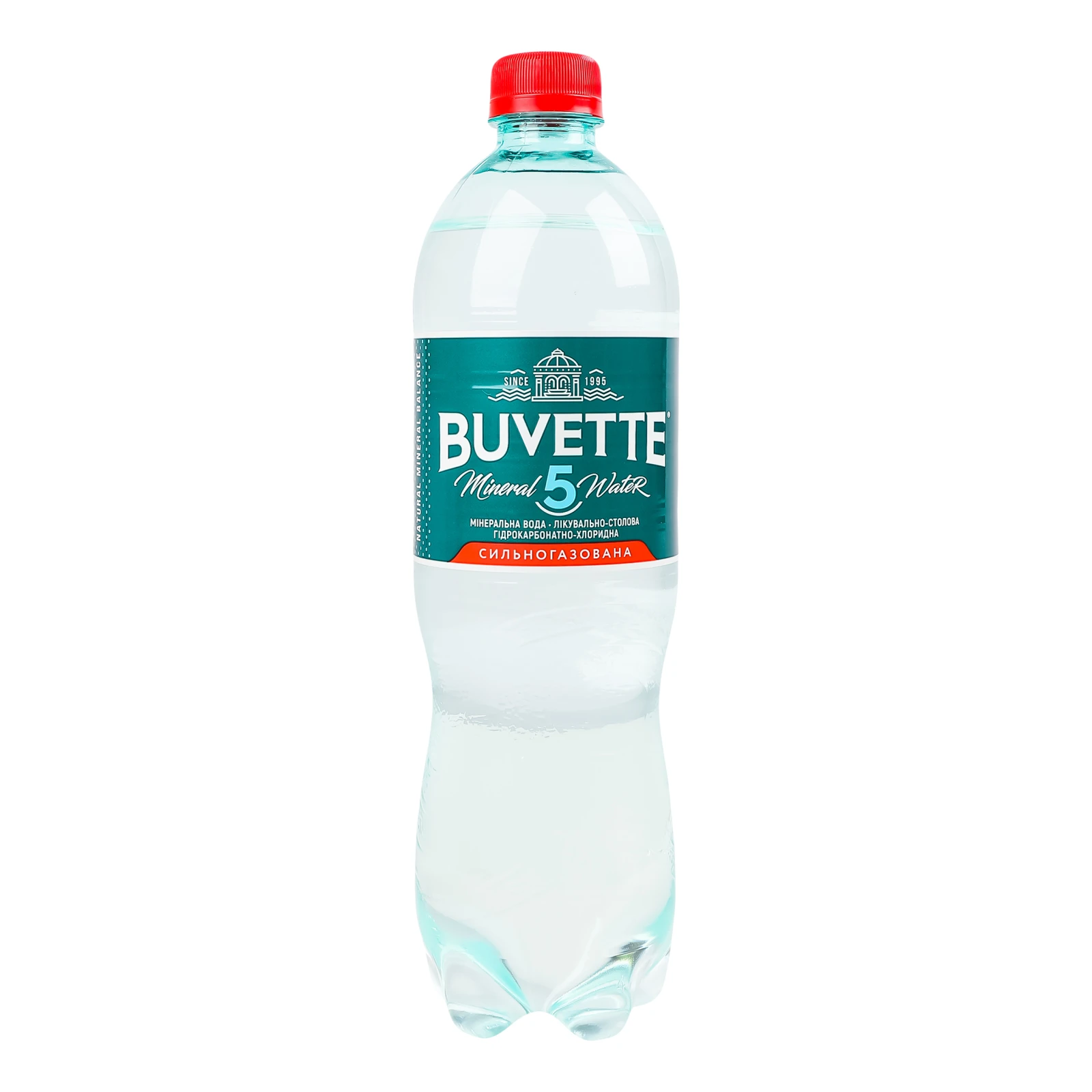 Вода мінеральна Buvette №5 лікувально-столова сильногазована 750мл
