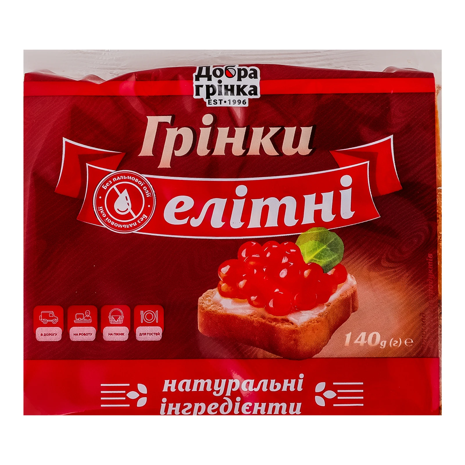 Грінки Добра грінка Елітні 140г Фото №:1