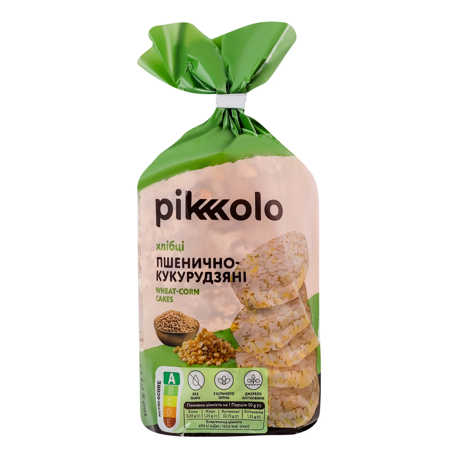 Хлібці Pikolo Пшенично-кукурудзяні 100г Фото №:1