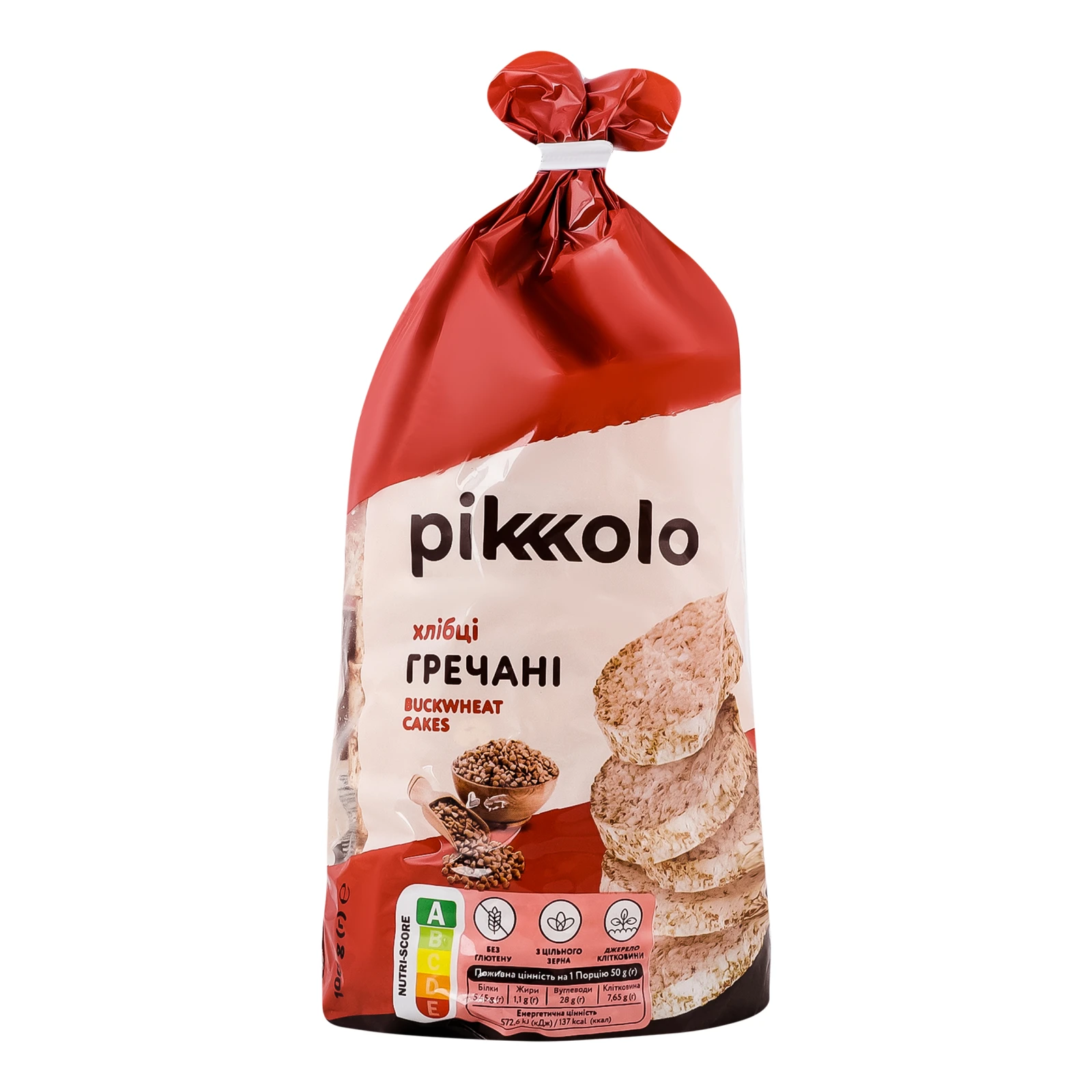 Хлібці Pikolo Гречані без глютену 100г