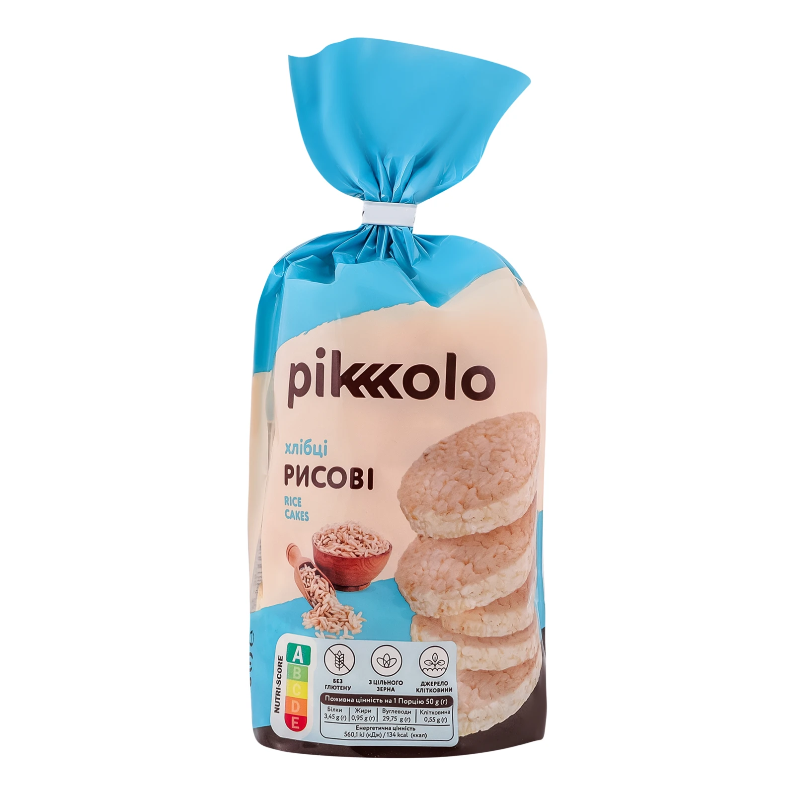 Хлібці Pikolo Рисові без глютену 100г Фото №:1