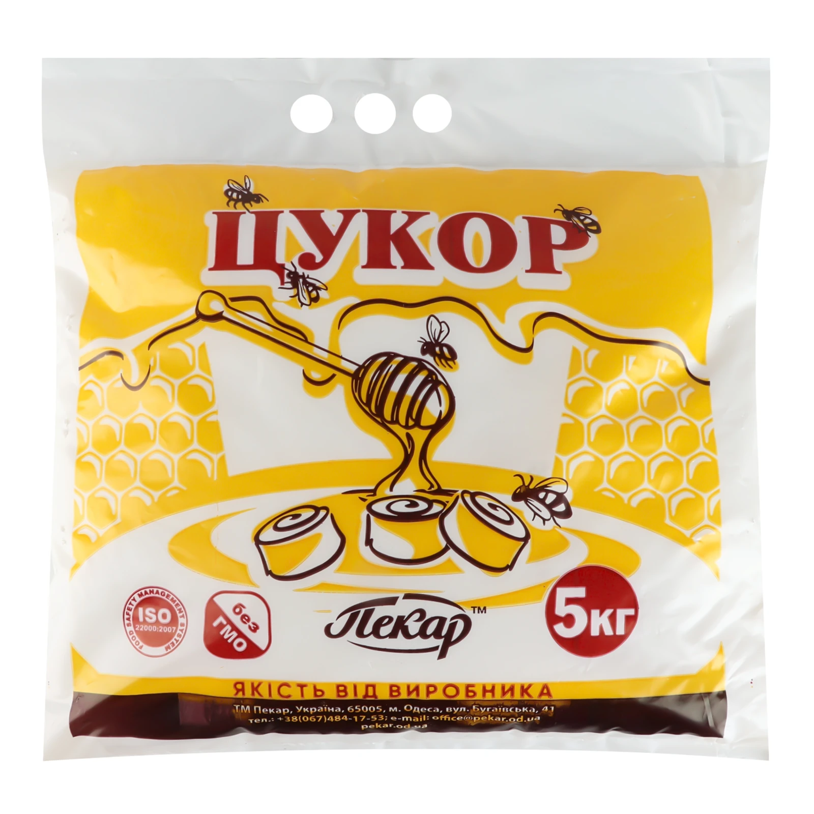 Цукор Пекар білий кристалічний 5кг
