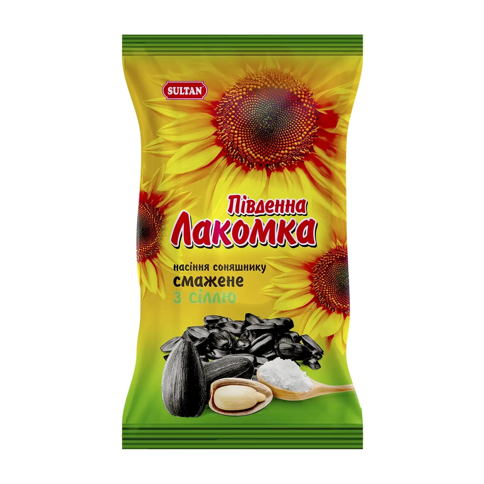 Насіння соняшника Sultan Південна Лакомка смажене підсолене 120г Фото №:1