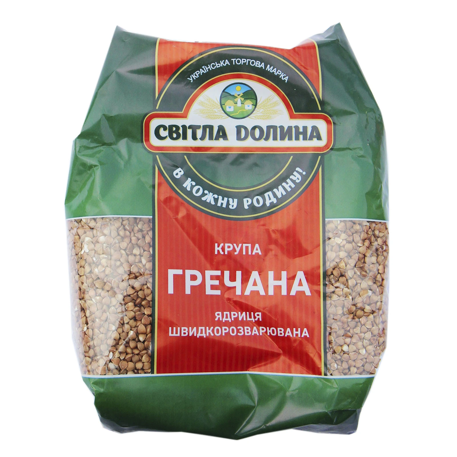 Крупа Світла долина гречана ядриця швидкорозварювана 800г Фото №:1
