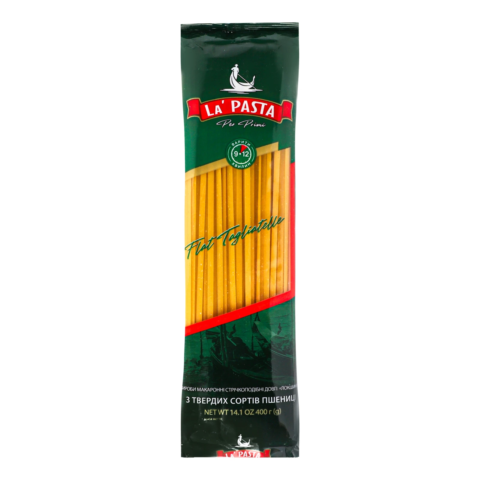 Изделия макаронные La Pasta Per Primi Flat Tagliatelle из твердых сортов пшеницы 400г Фото №:1