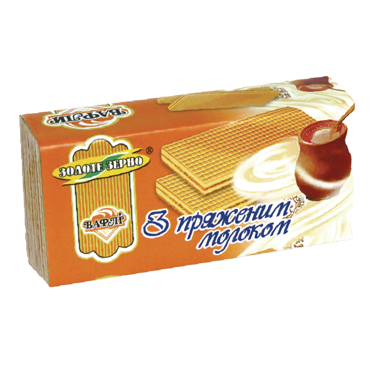Вафлі Золоте Зерно з пряженим молоком 90г Фото №:1