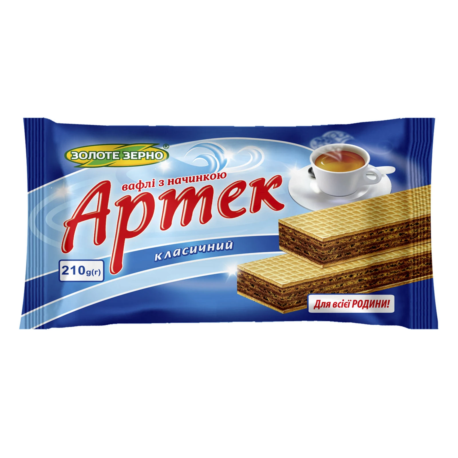 Вафлі Золоте Зерно Артек класичний 210г Фото №:1