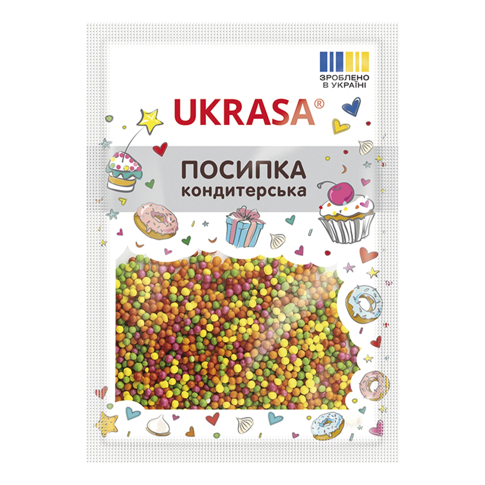 Посипка кондитерська Украса 15г кругла Фото №:1