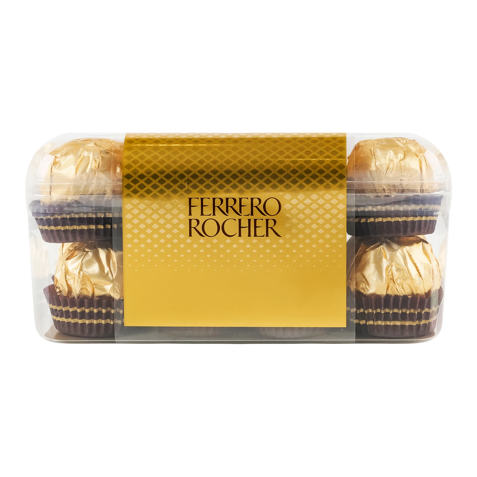 Цукерки Ferrero Rocher вафельні хрусткі покриті молочним шоколадом та подрібненими лісовими горіхами з начинкою 200г Фото №:2