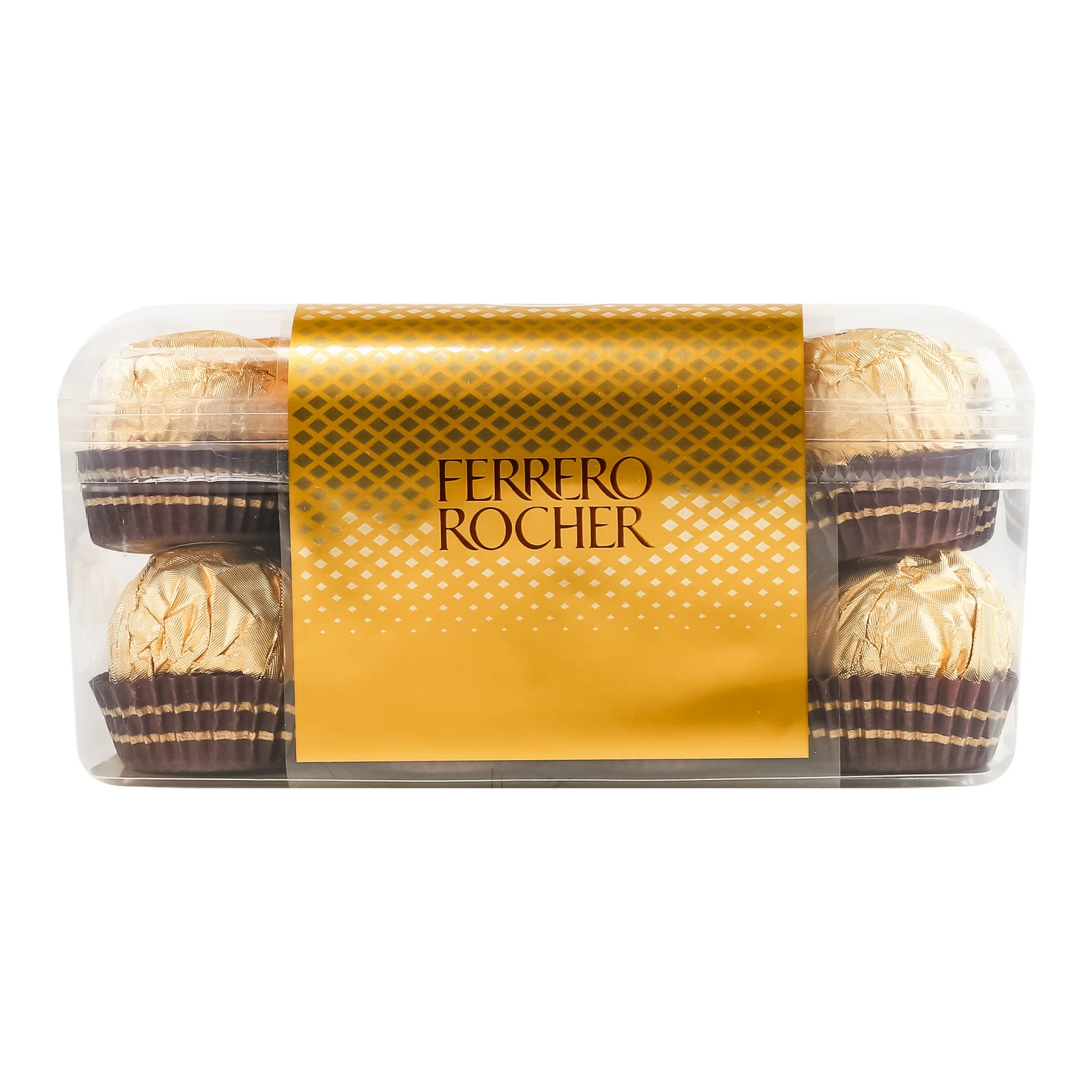 Цукерки Ferrero Rocher вафельні хрусткі покриті молочним шоколадом та подрібненими лісовими горіхами з начинкою 200г Фото №:2