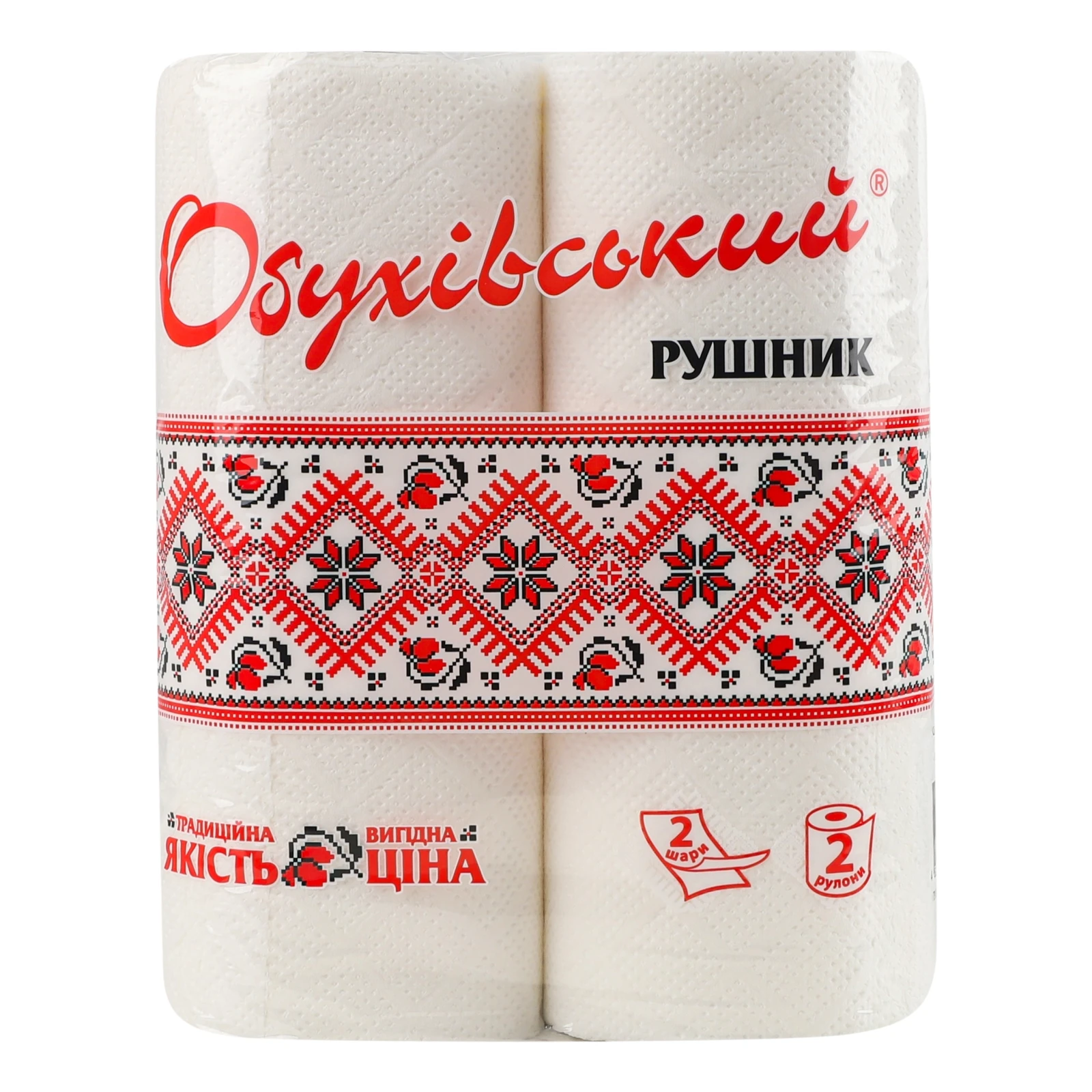 Рушник Обухівський целюлозні 2ш 2рул Фото №:1