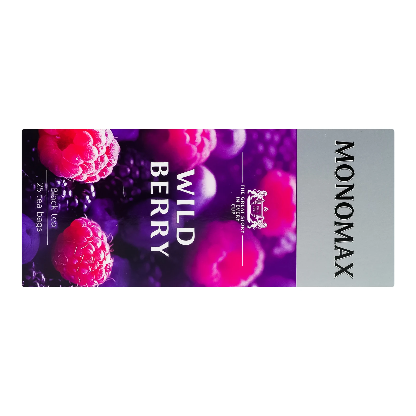 Чай Monomax Wild berry чорний цейлонський байховий дрібний 25х1.5г Фото №:2