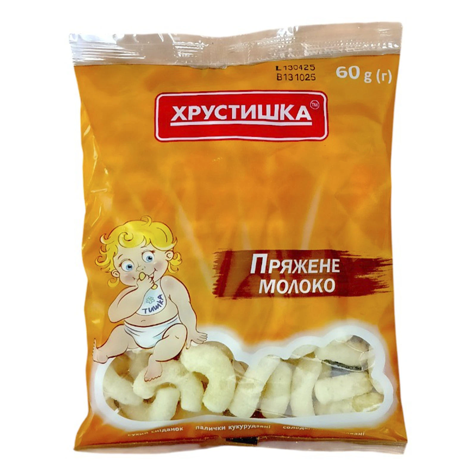 Сухий сніданок ЇжНаше 60г палички кукурузні пряжене молоко Фото №:1
